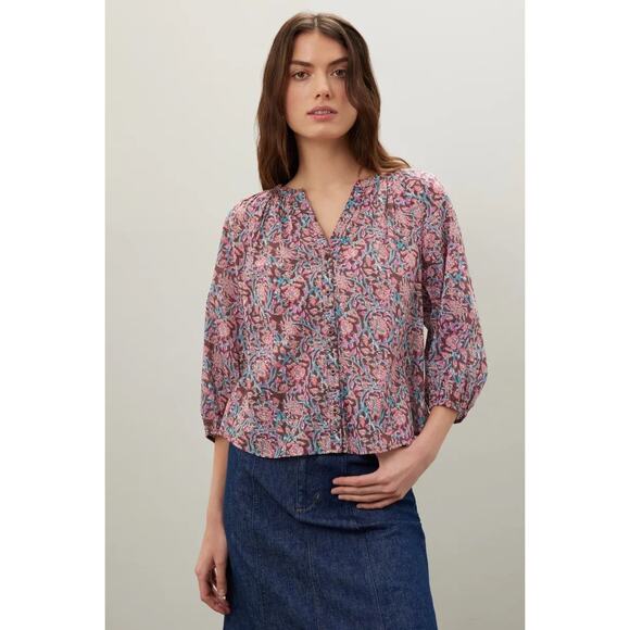 Apiece Apart Tops - Apiece Apart Pink Mitte Floral Top Sz XXS
